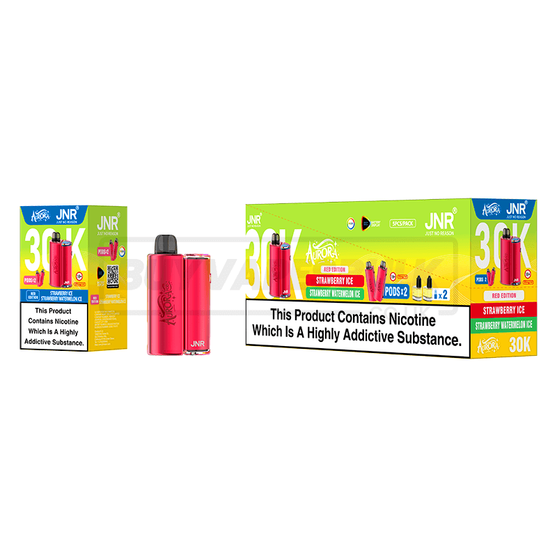 Red Edition JNR Aurora 30K Prefilled Vape Kit 5 Pack