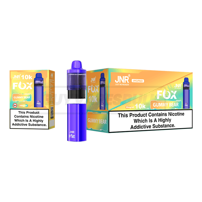 Gummy Bear JNR Fox 10K Prefilled Vape Kit 5 Pack