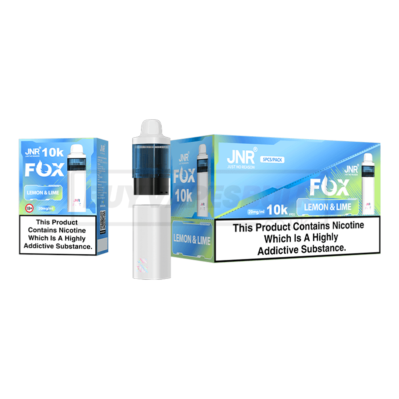 Lemon Lime JNR Fox 10K Prefilled Vape Kit 5 Pack