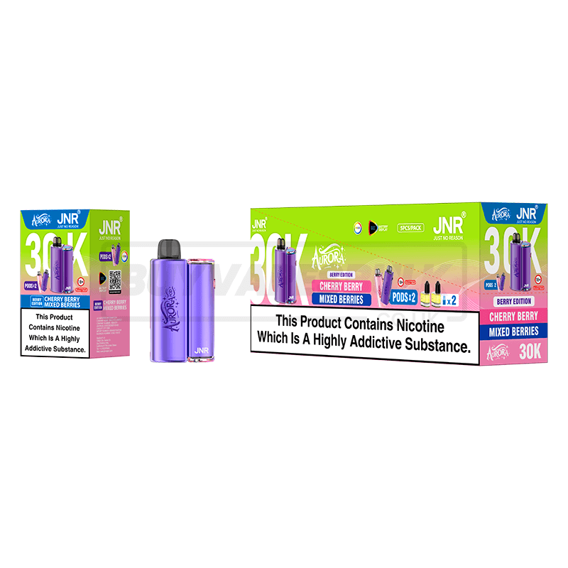 Berry Edition JNR Aurora 30K Prefilled Vape Kit 5 Pack