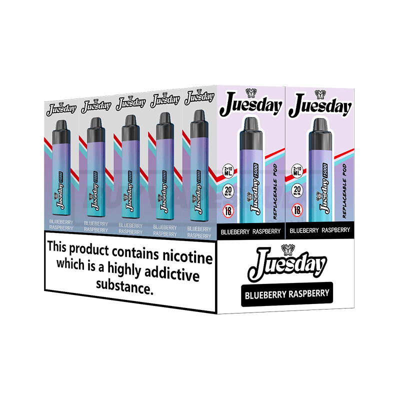 Blueberry Raspberry Juesday 15K Prefilled Vape Kit 10 Pack