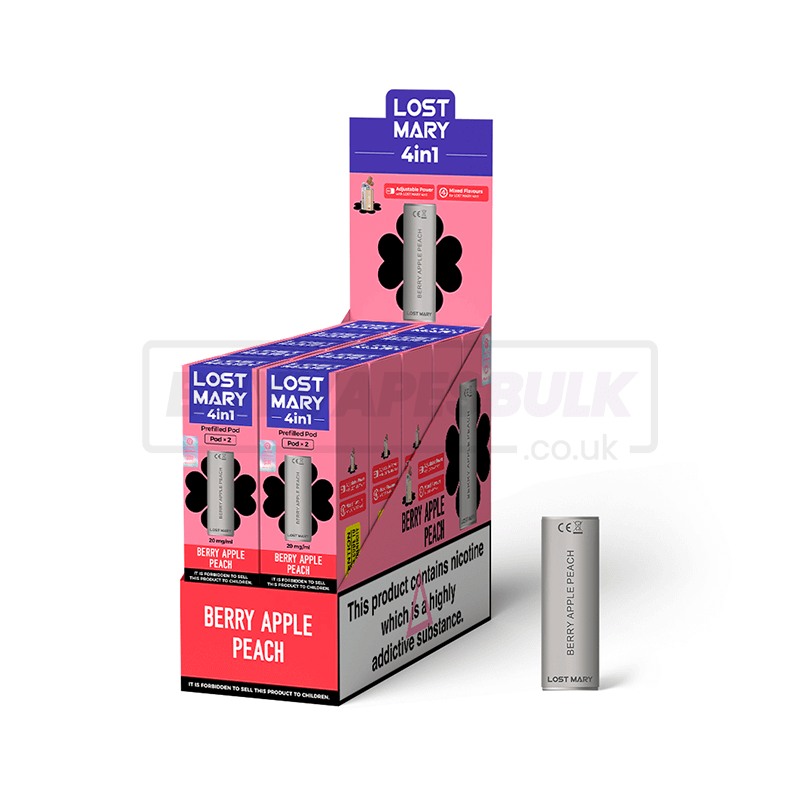 Berry Apple Peach Lost Mary 4in1 Prefilled Pods 10 Pack