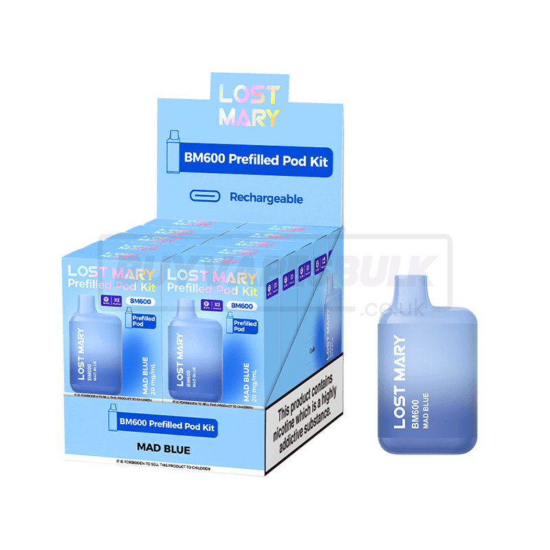 Mad Blue Lost Mary BM600 Prefilled Vape Kit 10 Pack