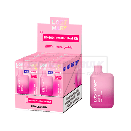 P&B Cloudd Lost Mary BM600 Prefilled Vape Kit 10 Pack