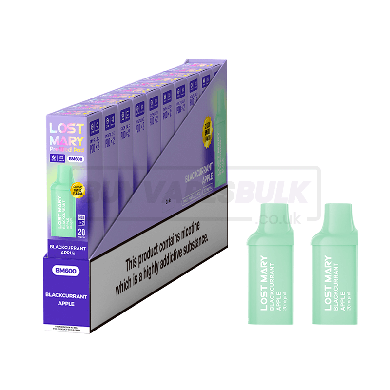 Blackcurrant Apple Lost Mary BM600 Prefilled Pods 10 Pack