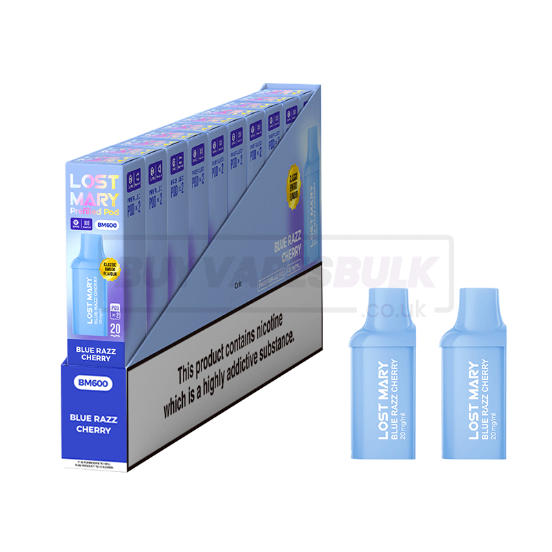 Blue Razz Cherry Lost Mary BM600 Prefilled Pods 10 Pack