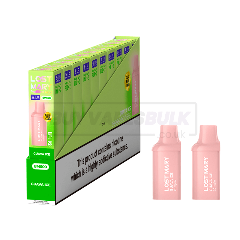 Guava Ice Lost Mary BM600 Prefilled Pods 10 Pack