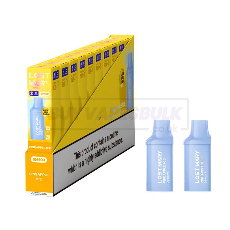 Pineapple Ice Lost Mary BM600 Prefilled Pods 10 Pack