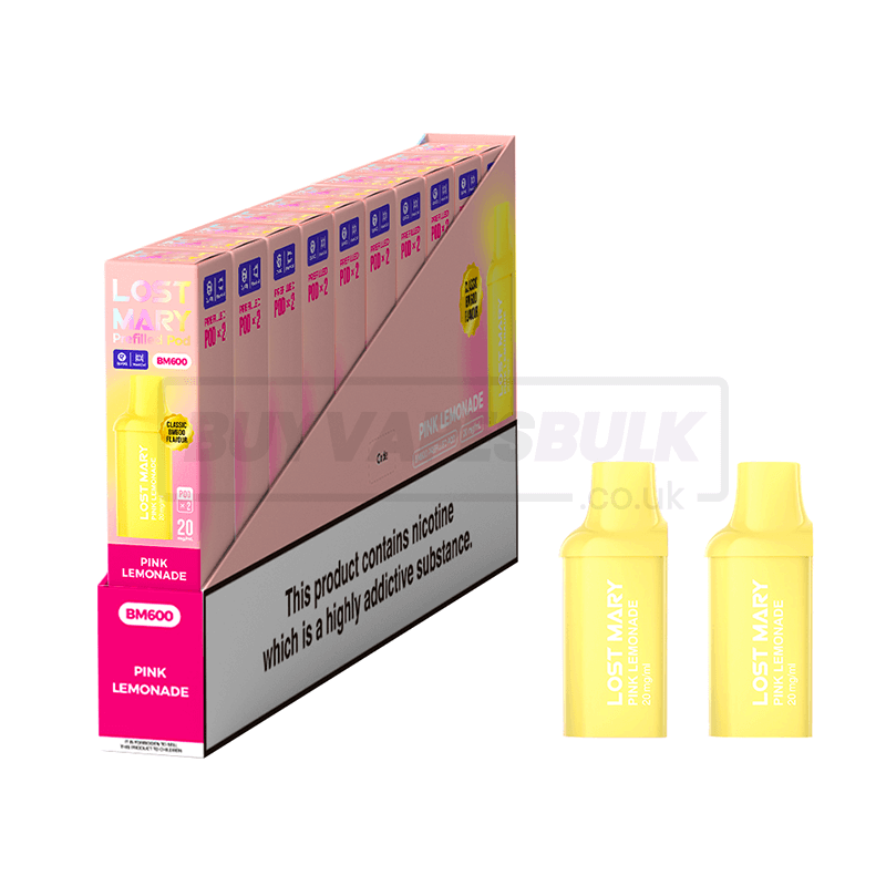 Pink Lemonade Lost Mary BM600 Prefilled Pods 10 Pack