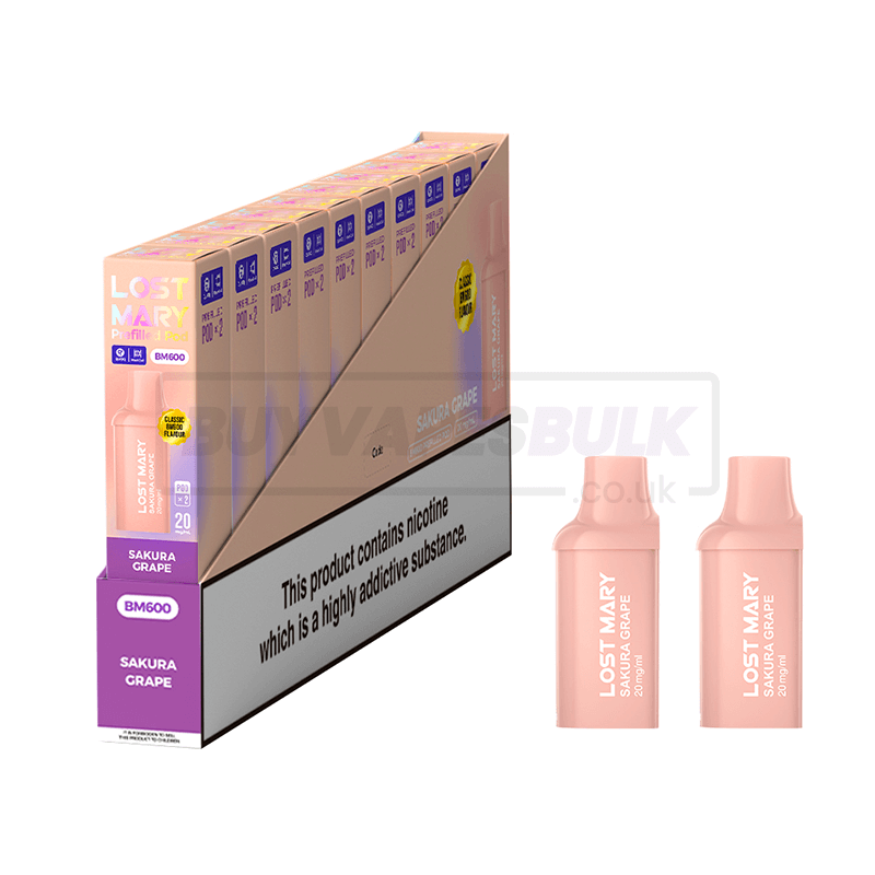 Sakura Grape Lost Mary BM600 Prefilled Pods 10 Pack