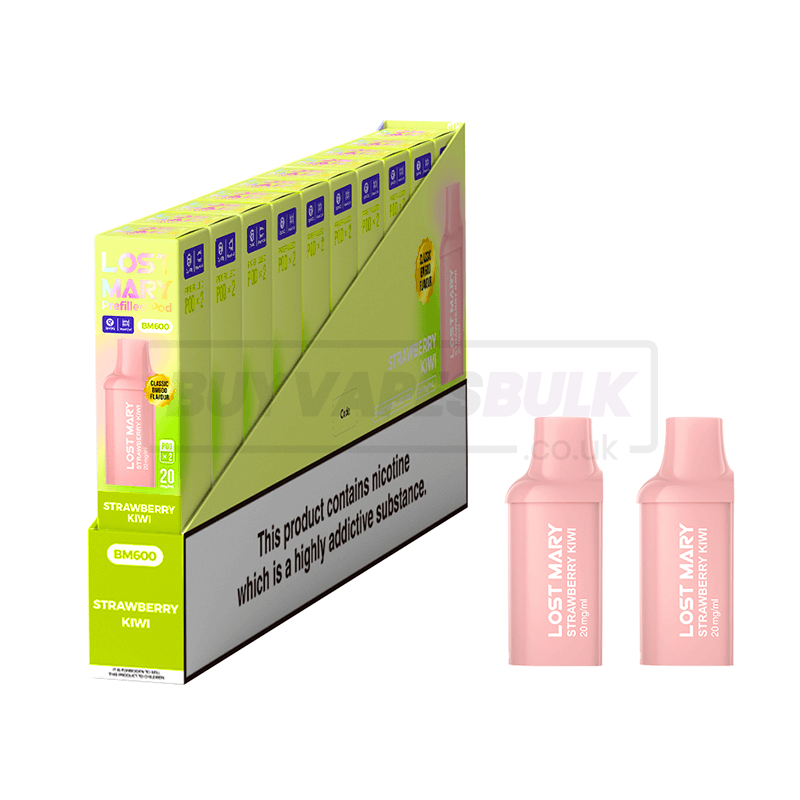Strawberry Kiwi Lost Mary BM600 Prefilled Pods 10 Pack