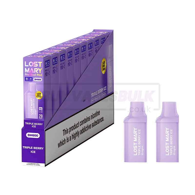 Triple Berry Ice Lost Mary BM600 Prefilled Pods 10 Pack