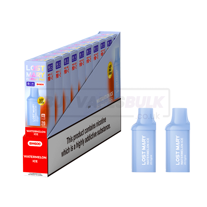 Watermelon Ice Lost Mary BM600 Prefilled Pods 10 Pack