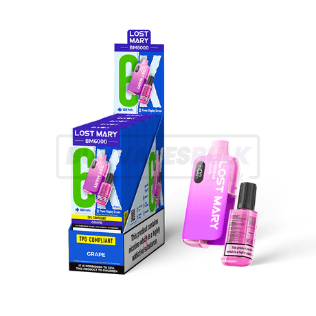 Grape Lost Mary BM6000 Prefilled Vape Kit 5 Pack