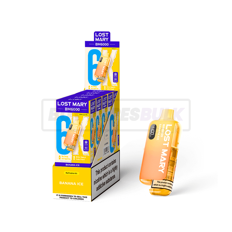 Lost Mary BM6000 Prefilled Vape Kit 5 Pack Banana Ice