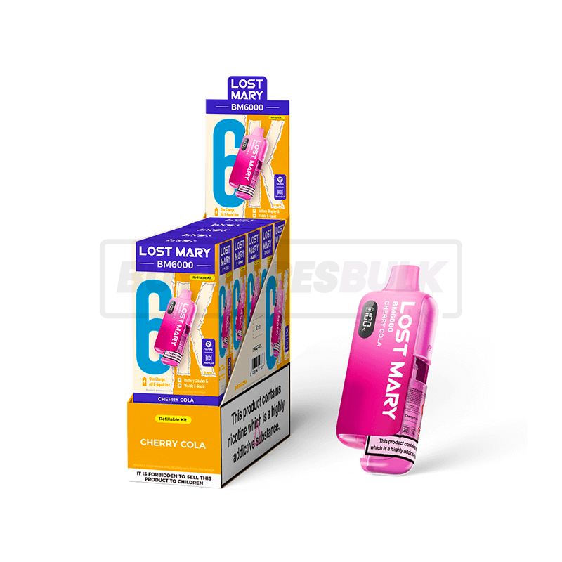 Lost Mary BM6000 Prefilled Vape Kit 5 Pack Cherry Cola