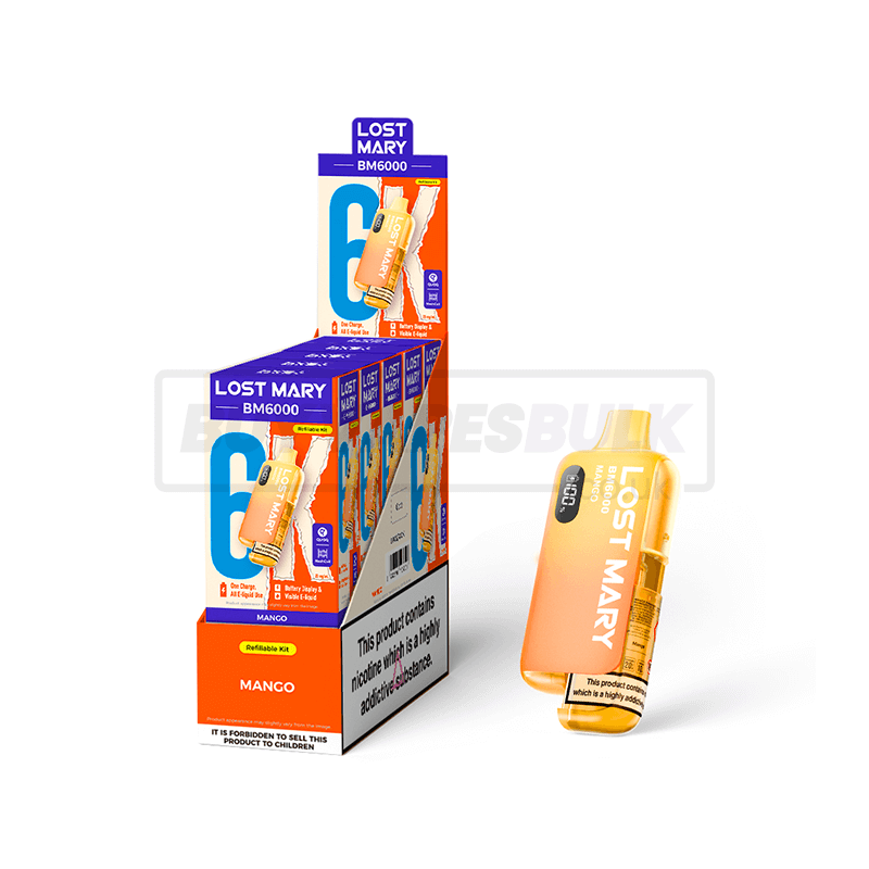 Lost Mary BM6000 Prefilled Vape Kit 5 Pack Mango