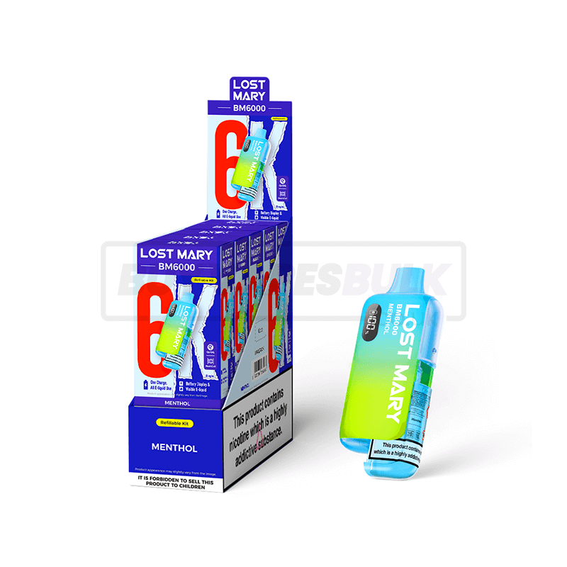 Lost Mary BM6000 Prefilled Vape Kit 5 Pack Menthol