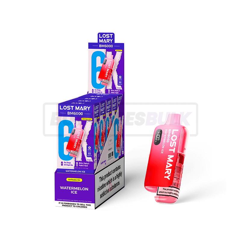 Lost Mary BM6000 Prefilled Vape Kit 5 Pack Watermelon Ice