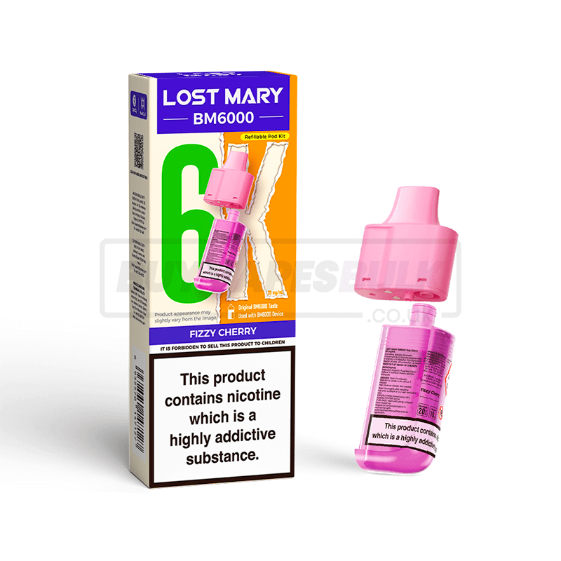 Fizzy Cherry Lost Mary BM6000 Prefilled Pods 5 Pack