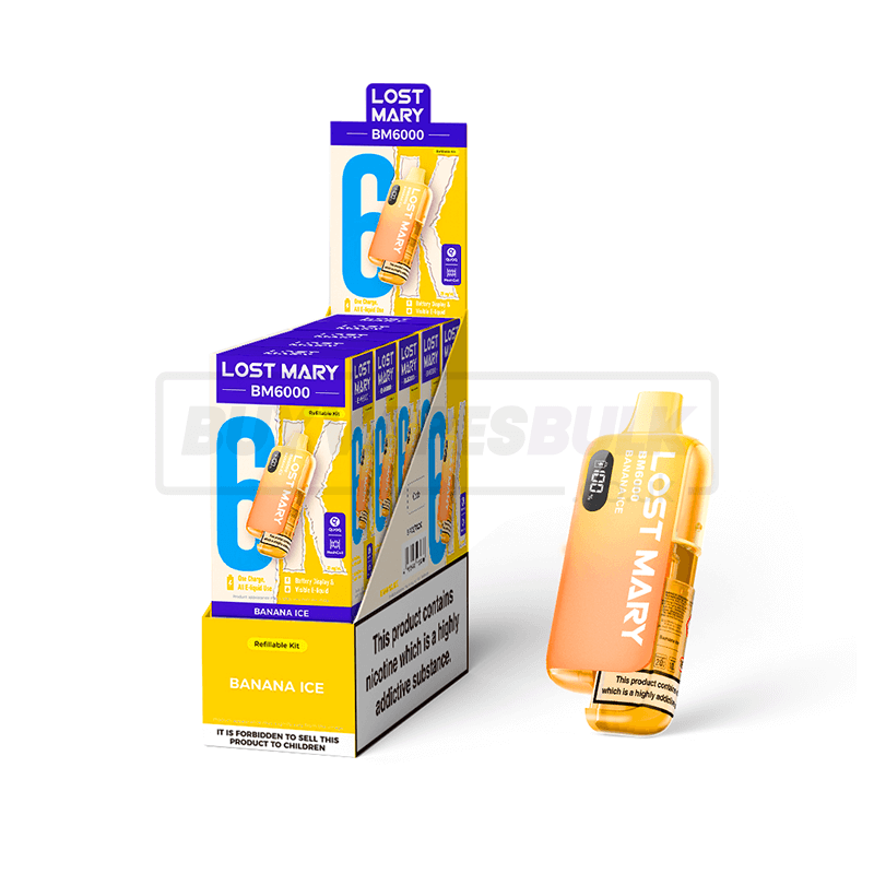 Banana Ice Lost Mary BM6000 Prefilled Vape Kit 5 Pack