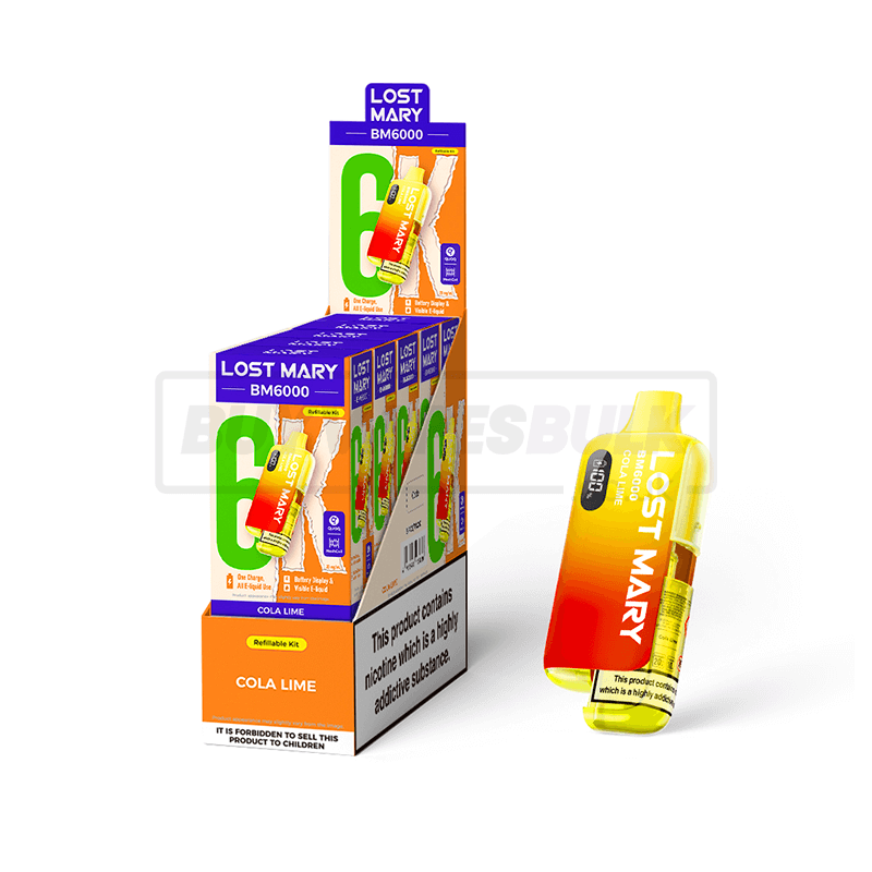 Cola Lime Lost Mary BM6000 Prefilled Vape Kit 5 Pack