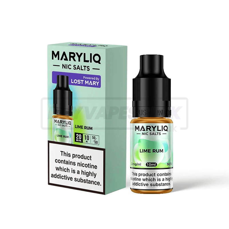 Lime Rum Maryliq by Lost Mary Nic Salt E-Liquid Pack of 10 x (10ml)