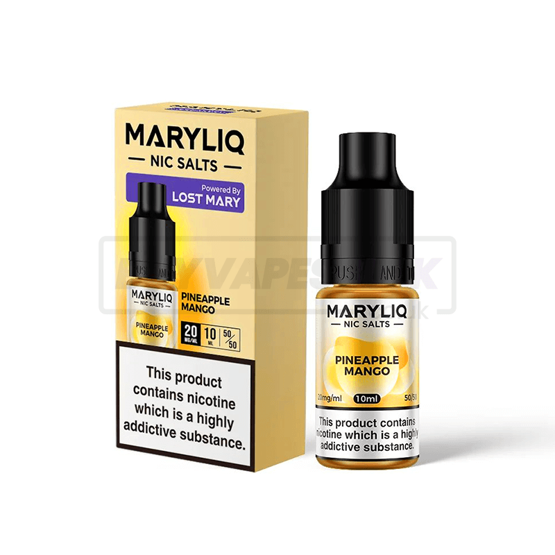 Pineapple Mango Maryliq by Lost Mary Nic Salt E-Liquid Pack of 10 x (10ml)