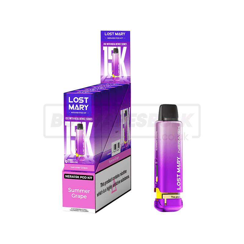 Summer Grape Lost Mary Nera 15K Prefilled Pods 5 Pack