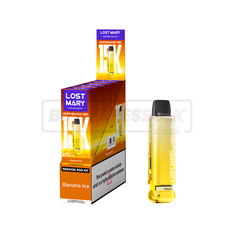 Banana Ice Lost Mary Nera 15K Prefilled Pods 5 Pack