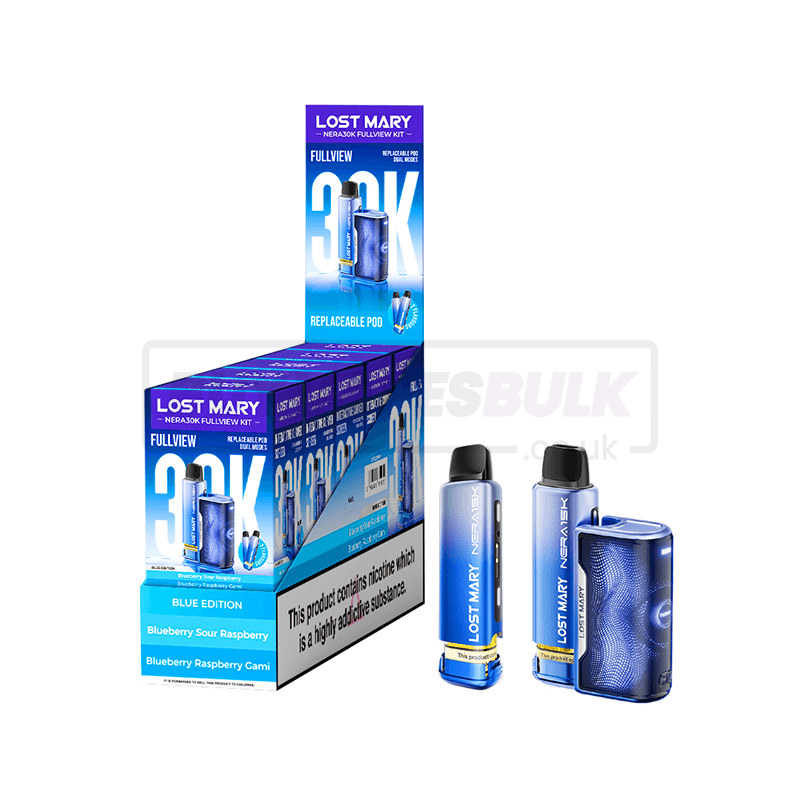Blue Edition Lost Mary Nera 30K Puff Prefilled Vape Kit 5 Pack