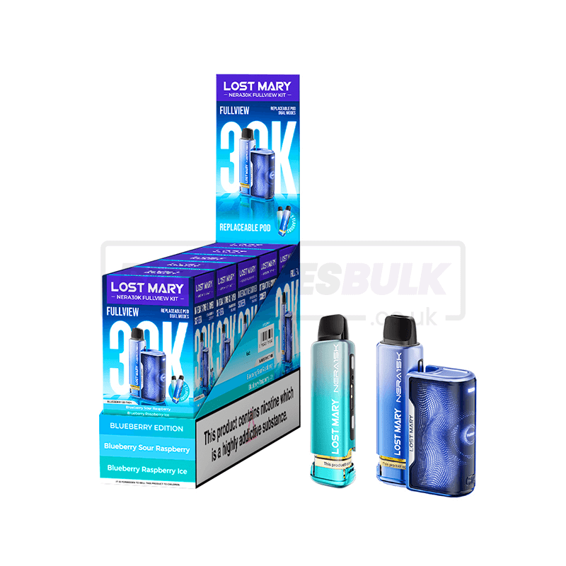 Blueberry Edition Lost Mary Nera 30K Puff Prefilled Vape Kit 5 Pack