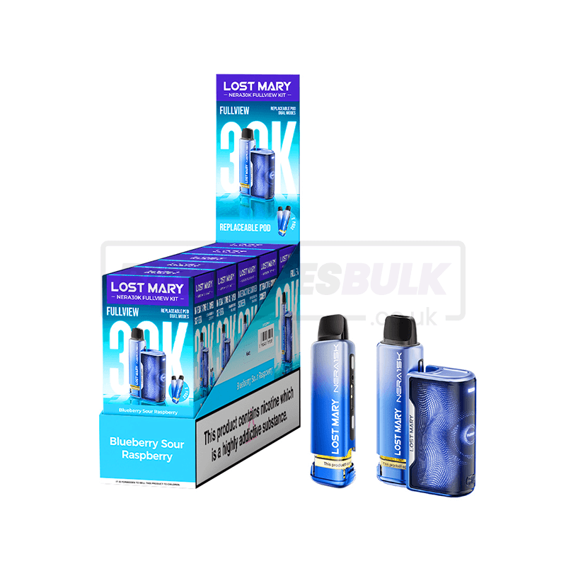 Blueberry Sour Raspberry Lost Mary Nera 30K Puff Prefilled Vape Kit 5 Pack