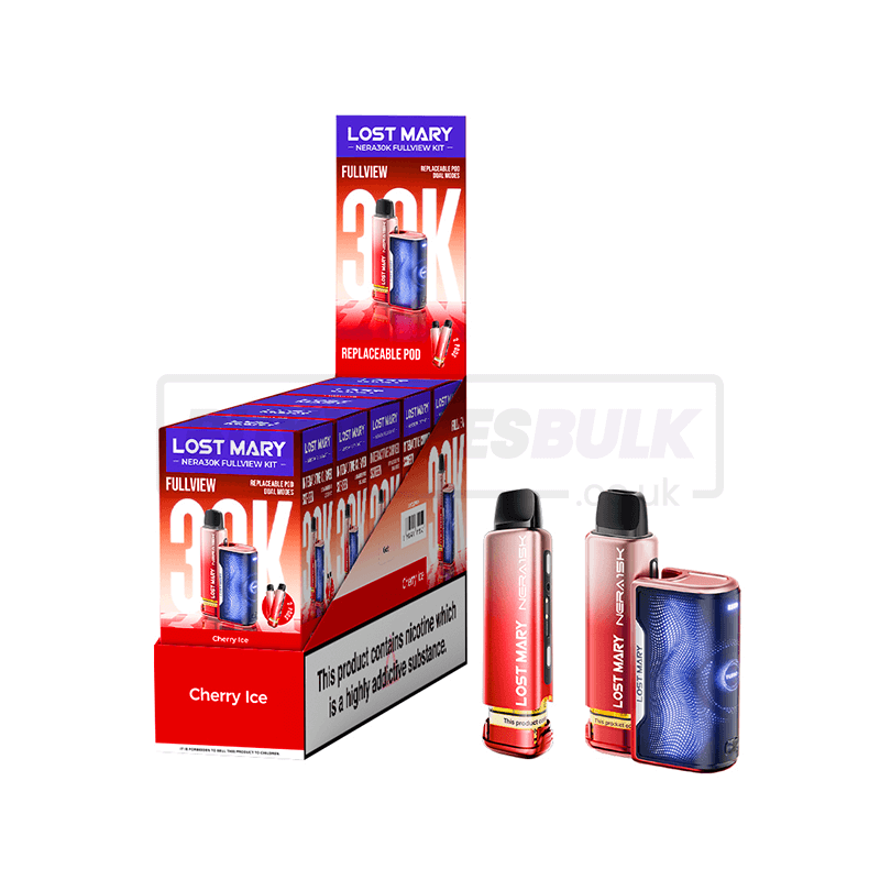 Cherry Ice Lost Mary Nera 30K Puff Prefilled Vape Kit 5 Pack