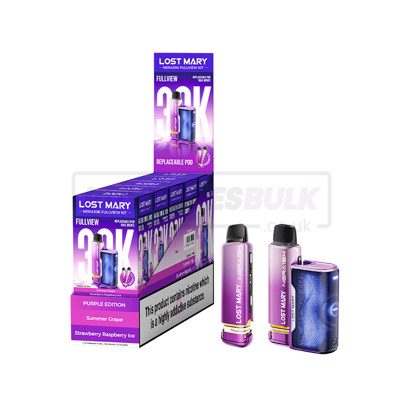 Purple Edition Lost Mary Nera 30K Puff Prefilled Vape Kit 5 Pack