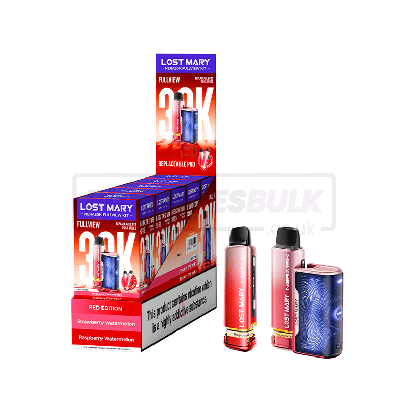 Red Edition Lost Mary Nera 30K Puff Prefilled Vape Kit 5 Pack
