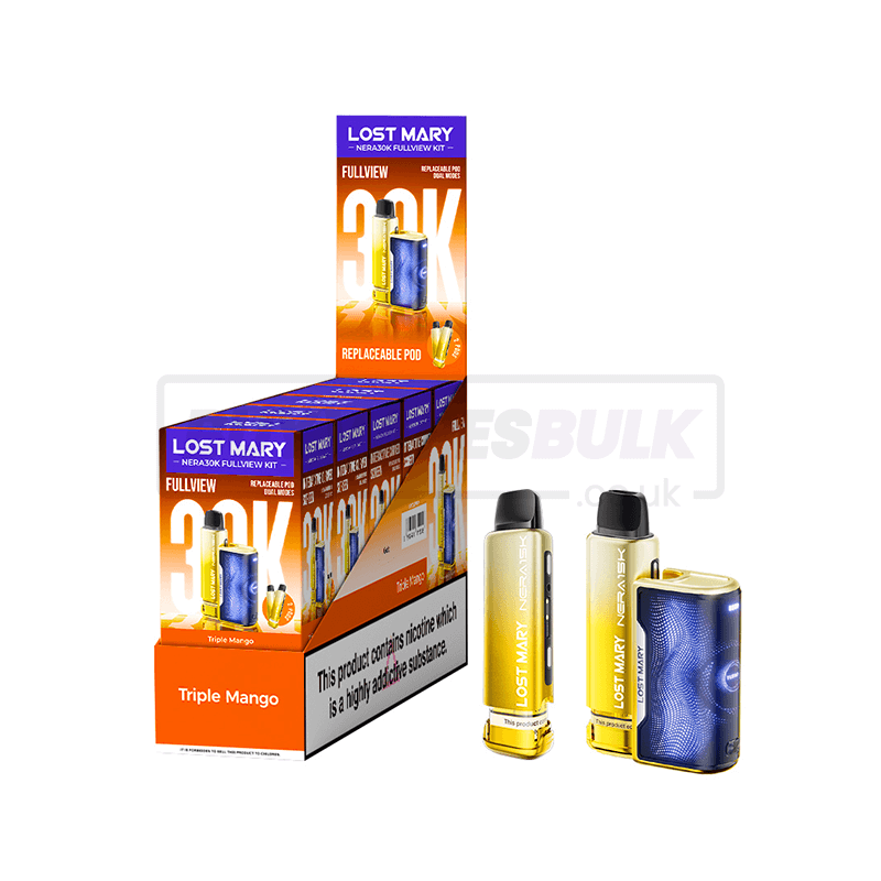 Triple Mango Lost Mary Nera 30K Puff Prefilled Vape Kit 5 Pack