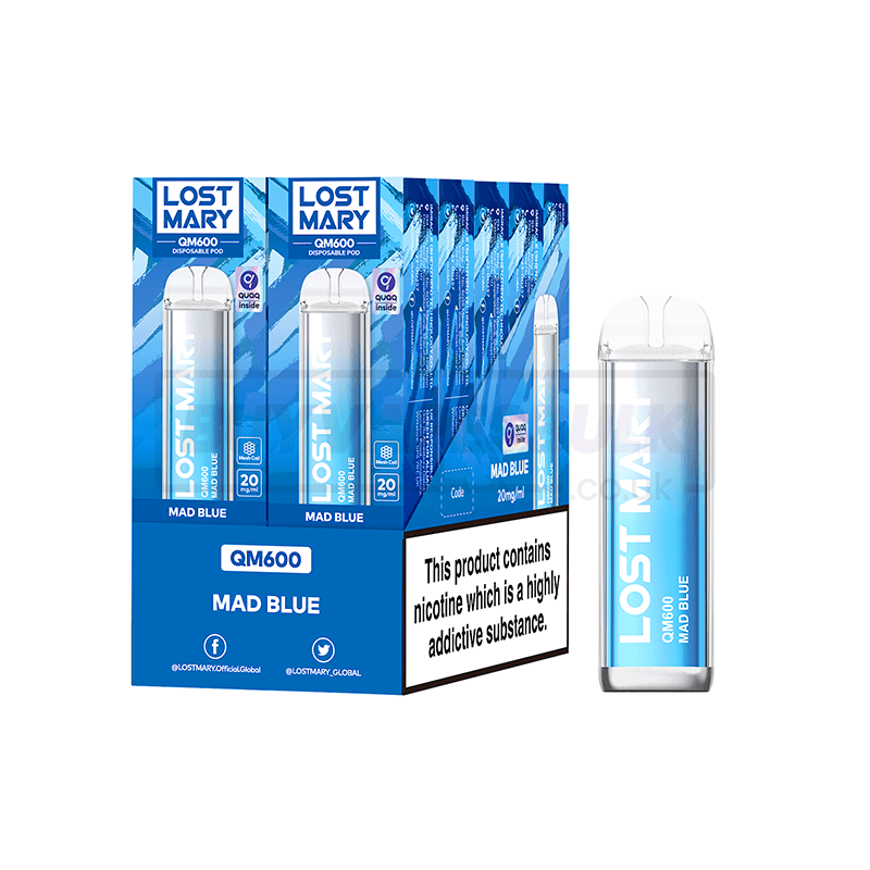 Mad Blue Lost Mary QM600 Disposable Vape 10 Pack