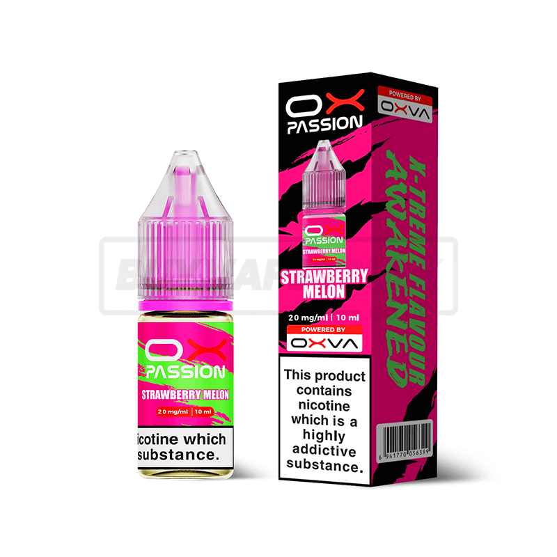 Strawberry Melon Oxva OX Passion Nic Salt E-Liquid Pack of 10
