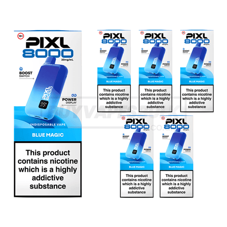 Blue Magic Pixl 8000 Prefilled Vape Kit 5 Pack