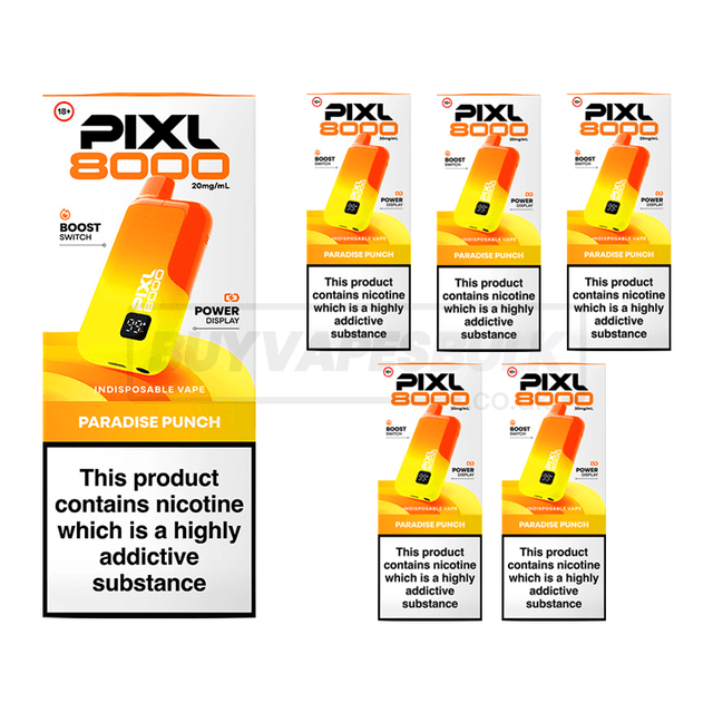 Paradise Punch Pixl 8000 Prefilled Vape Kit 5 Pack