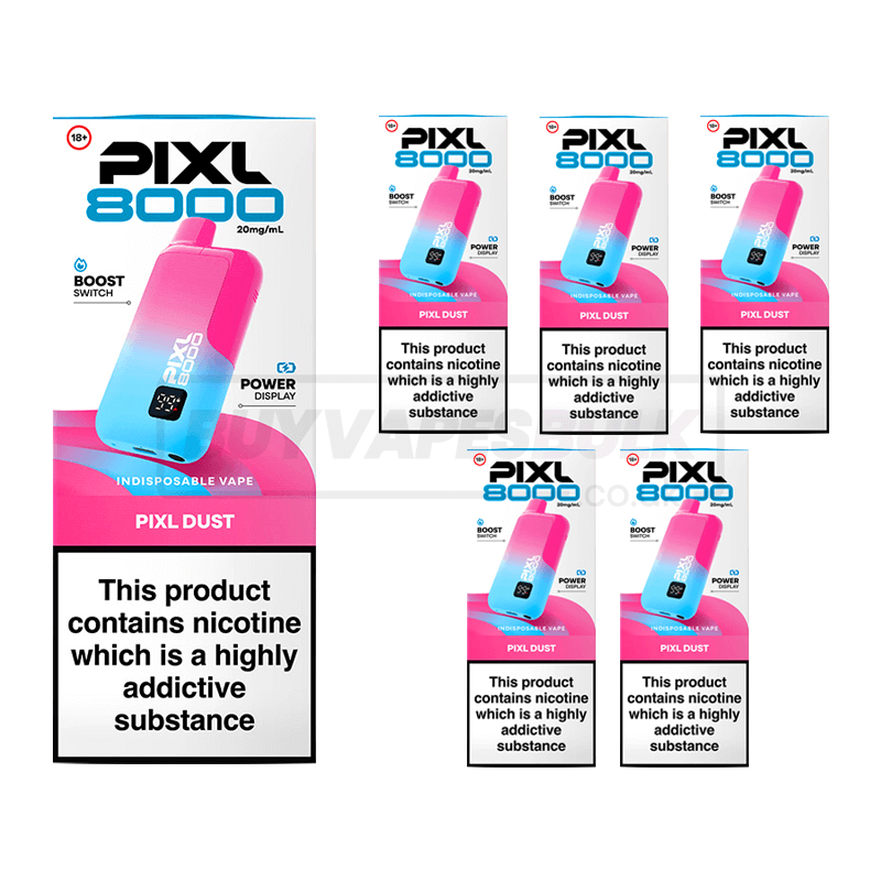 Pixl Dust Pixl 8000 Prefilled Vape Kit 5 Pack