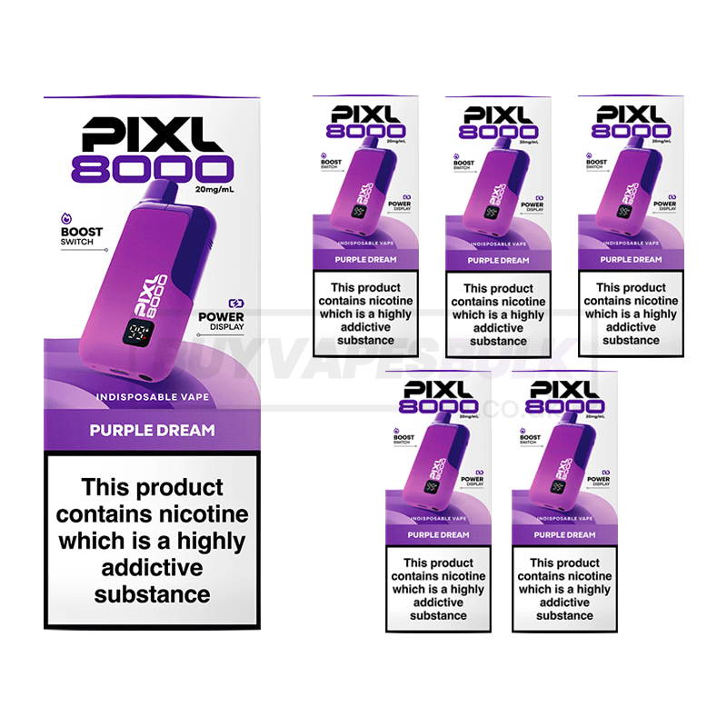 Purple Dream Pixl 8000 Prefilled Vape Kit 5 Pack