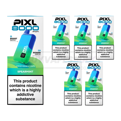 Spearmint Pixl 8000 Prefilled Vape Kit 5 Pack