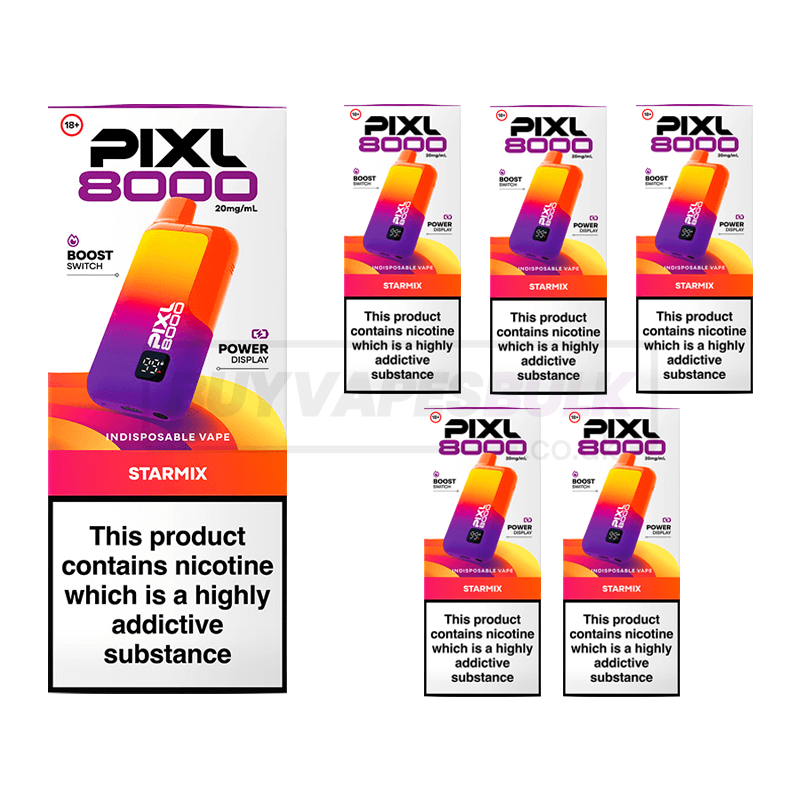 Starmix Pixl 8000 Prefilled Vape Kit 5 Pack