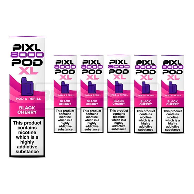 Black Cherry Pixl 8000 Refill Pods 5 Pack