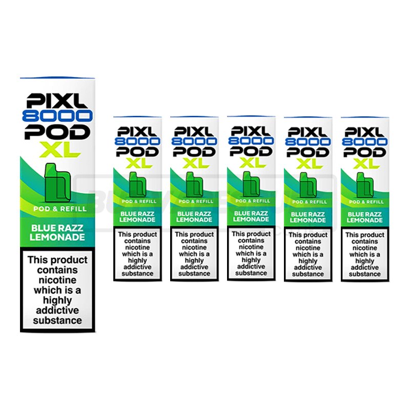 Blue Razz Lemonade Pixl 8000 Refill Pods 5 Pack