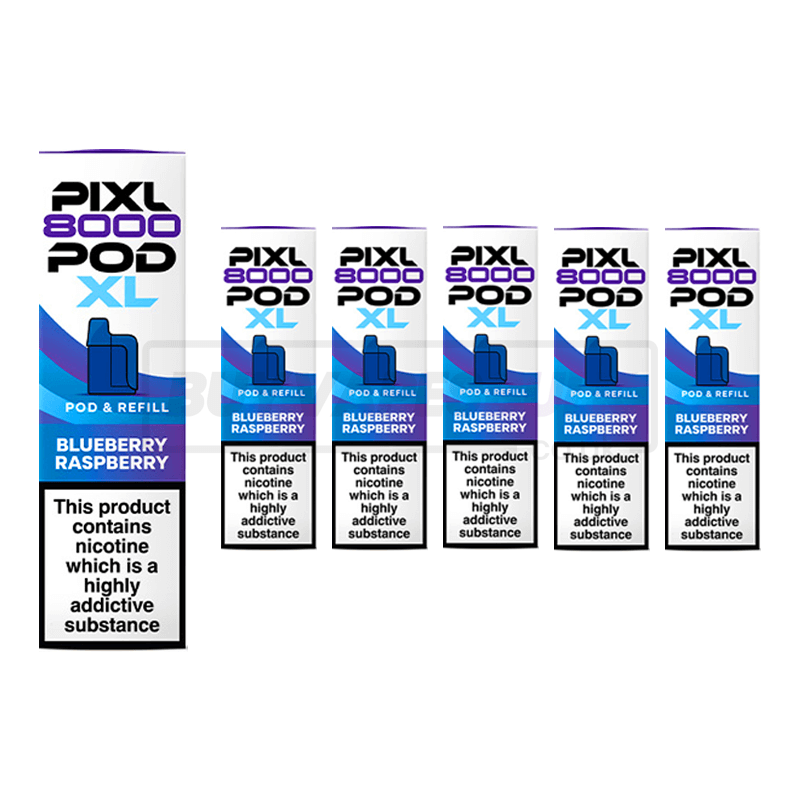 Blueberry Raspberry Pixl 8000 Refill Pods 5 Pack