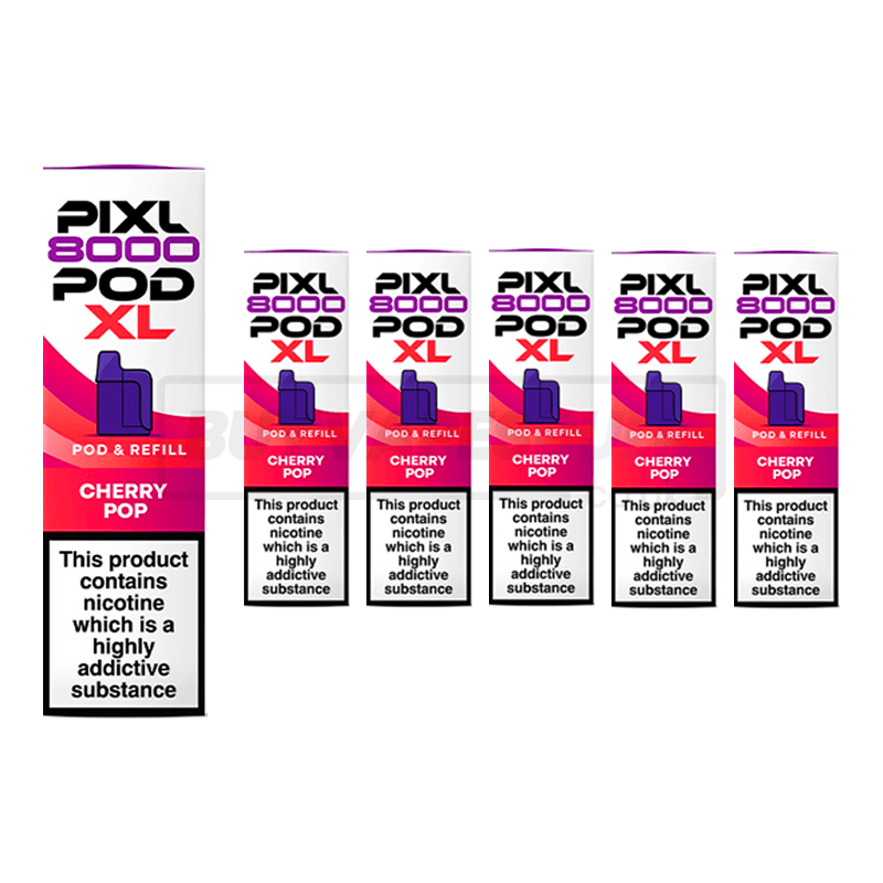 Cherry Pop Pixl 8000 Refill Pods 5 Pack