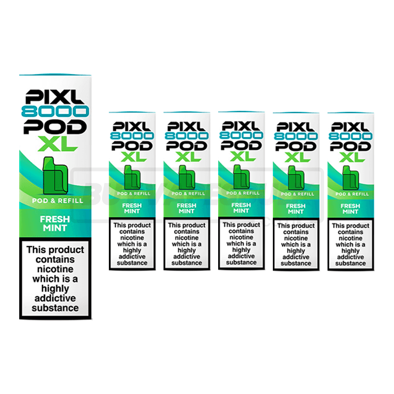 Fresh Mint Pixl 8000 Refill Pods 5 Pack